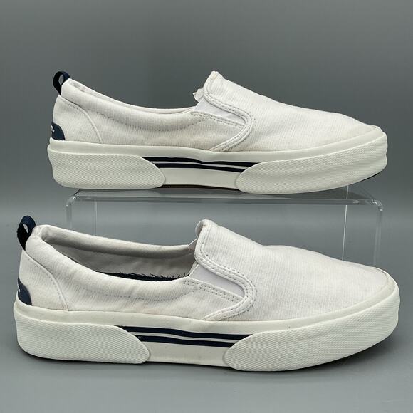 Sperry Women’s Pier Wave Platform Slip on Sneakers White Size 10 - Picture 1 of 10